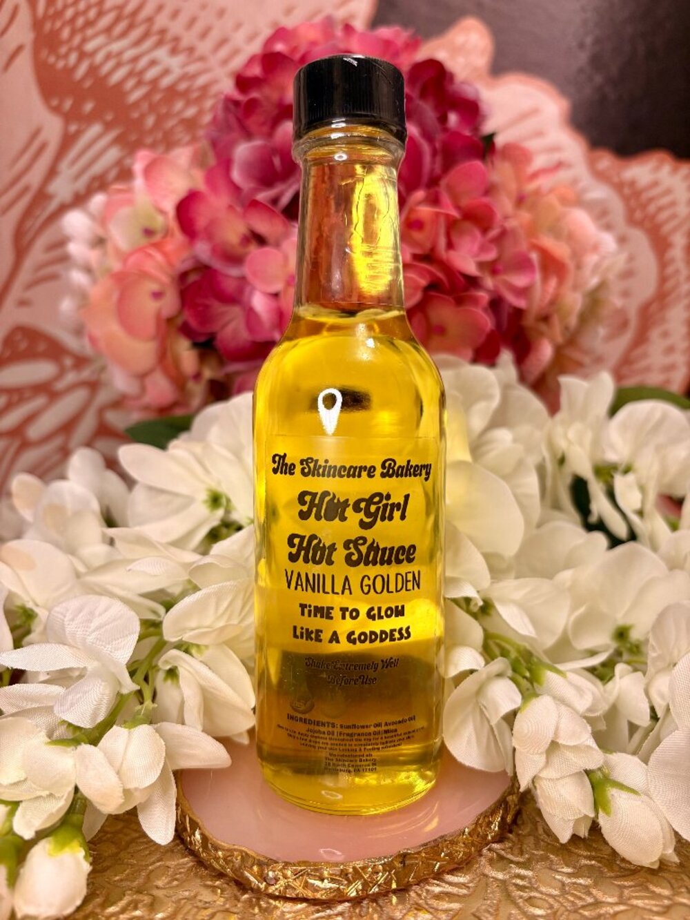 NEW The Skincare Bakery Hot Girl Hot Sauce Vanilla Golden Body Oil 5 - oz